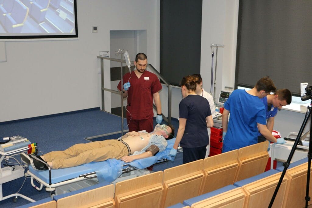 Silesian University Medical students practice