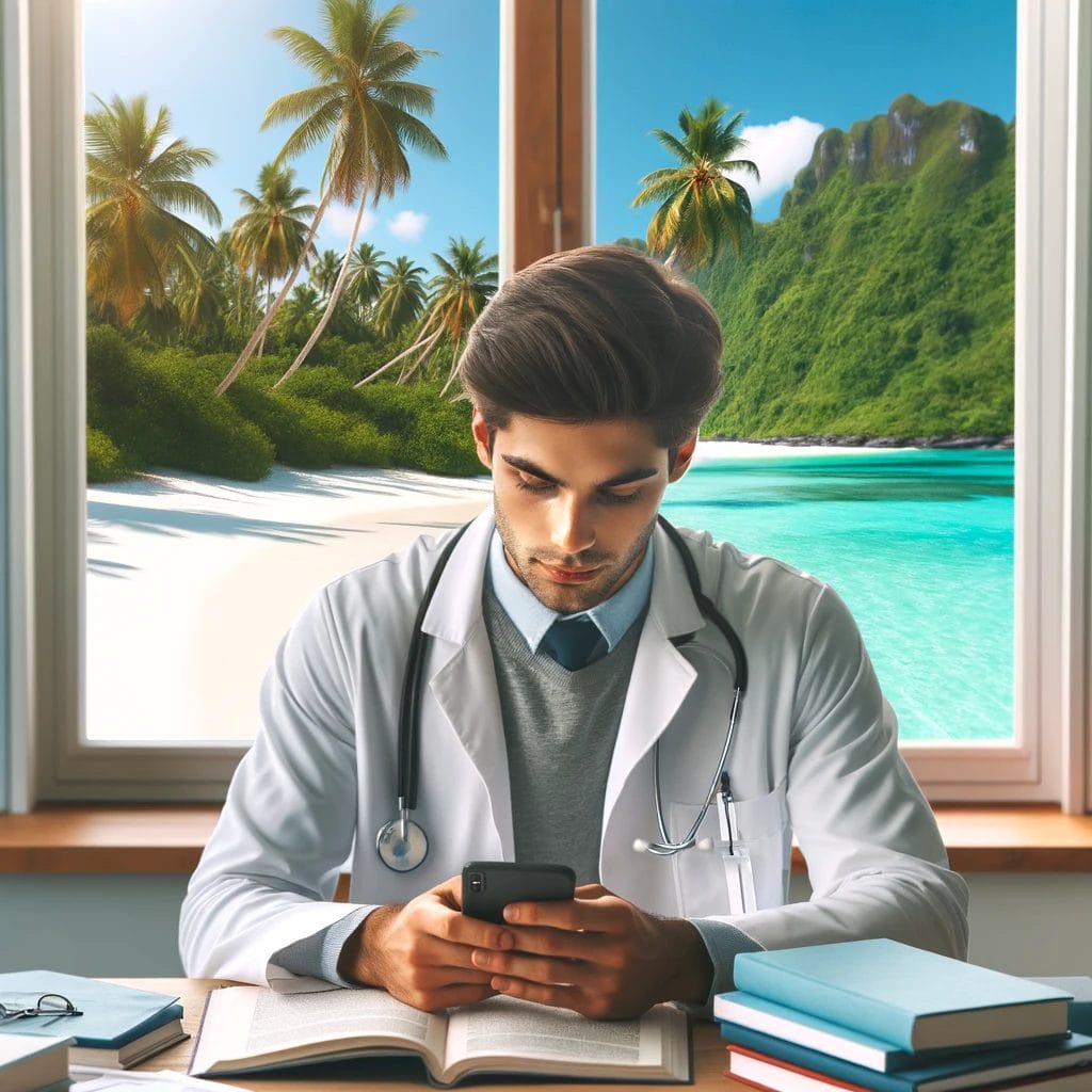 a doctor in the Caribbean