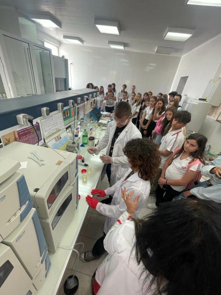 Trakia University Medicine Students inside the Lab